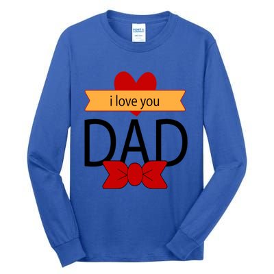 Tgiftgift I Love You Dad This My Hero Superhero Gift Tall Long Sleeve T-Shirt