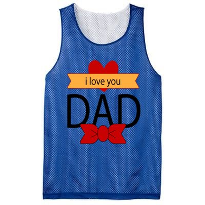 Tgiftgift I Love You Dad This My Hero Superhero Gift Mesh Reversible Basketball Jersey Tank