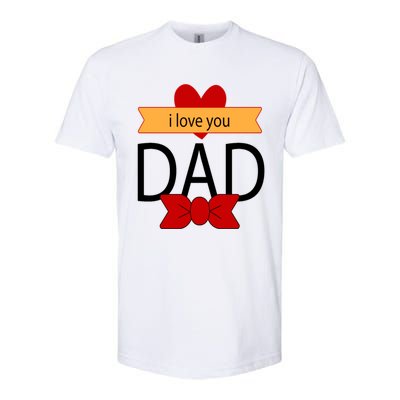 Tgiftgift I Love You Dad This My Hero Superhero Gift Softstyle CVC T-Shirt