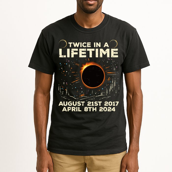Twice In Lifetime Solar Eclipse 2017 2024 Tall T-Shirt