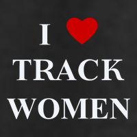 Tf I Love Track Women 7 Panel Mesh Trucker Snapback Hat