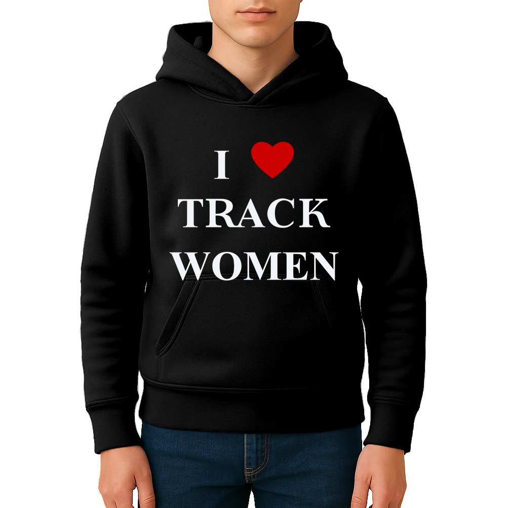 Tf I Love Track Women Kids Hoodie