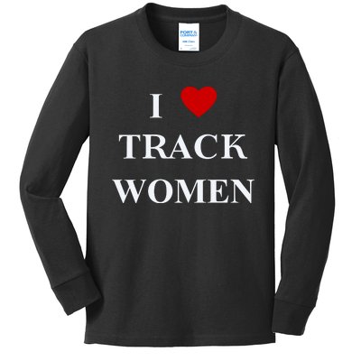 Tf I Love Track Women Kids Long Sleeve Shirt