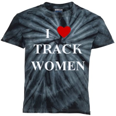 Tf I Love Track Women Kids Tie-Dye T-Shirt