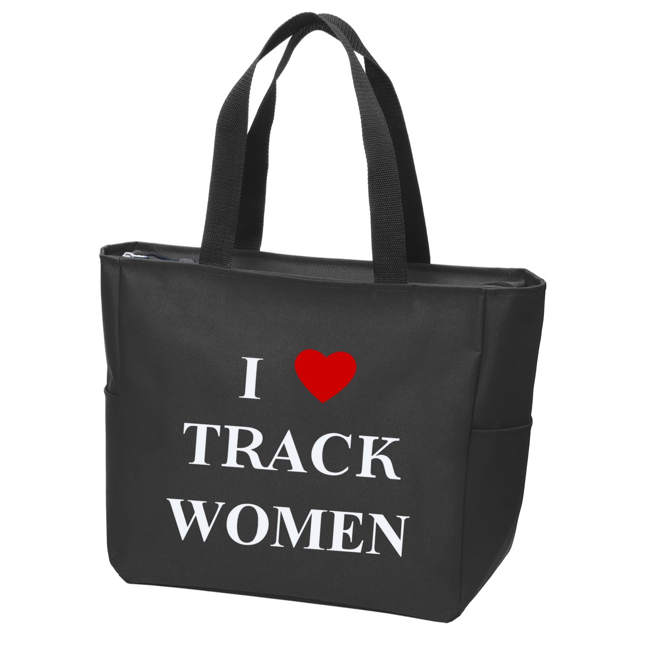 Tf I Love Track Women Zip Tote Bag