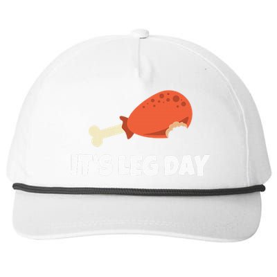 Turkey ItS Leg Day Thanksgiving Workout Snapback Five-Panel Rope Hat