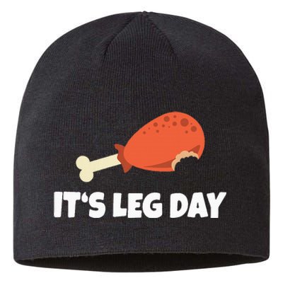 Turkey ItS Leg Day Thanksgiving Workout Sustainable Beanie