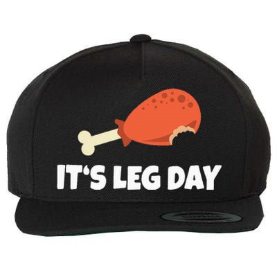 Turkey ItS Leg Day Thanksgiving Workout Wool Snapback Cap