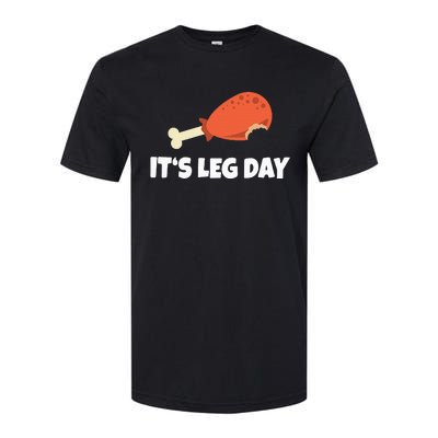 Turkey ItS Leg Day Thanksgiving Workout Softstyle® CVC T-Shirt