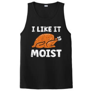 Turkey I Like It Moist Funny Thanksgiving PosiCharge Competitor Tank