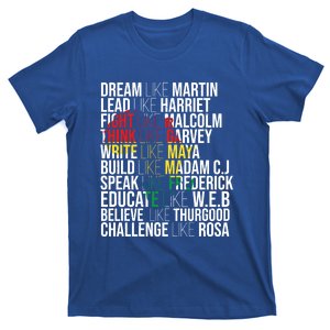 Ten Inspiring Leaders Black History Month African American Gift T-Shirt