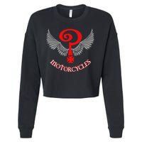 The Indian Larry's Cool Graphic Design Cropped Pullover Crew