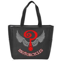 The Indian Larry's Cool Graphic Design Zip Tote Bag