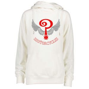 The Indian Larry's Cool Graphic Design Womens Funnel Neck Pullover Hood