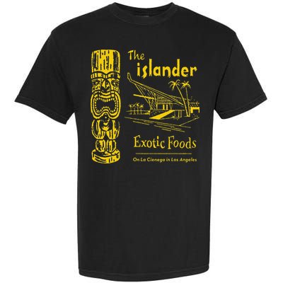 The Islander Los Angeles CA Vintage Tiki Bar Funny Garment-Dyed Heavyweight T-Shirt