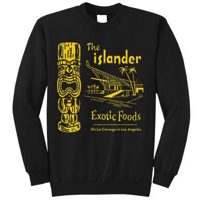 The Islander Los Angeles CA Vintage Tiki Bar Funny Sweatshirt