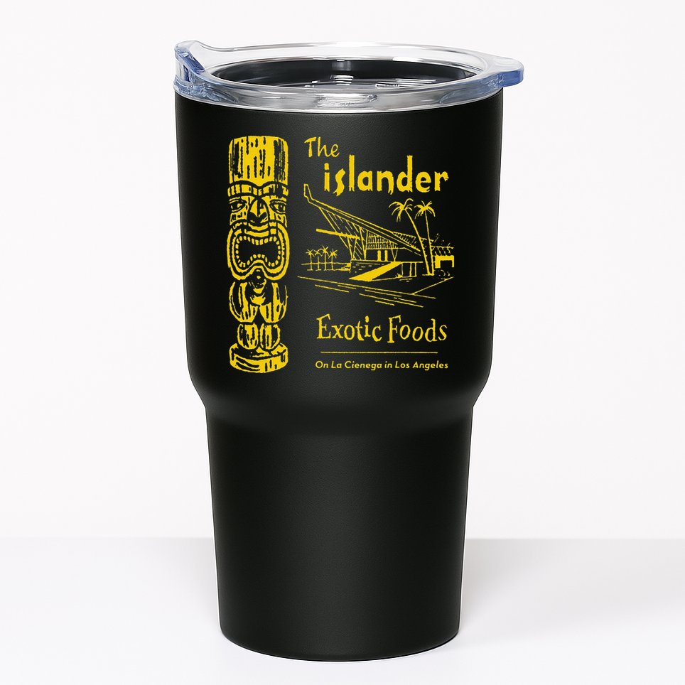 The Islander Los Angeles CA Vintage Tiki Bar Funny Tumbler