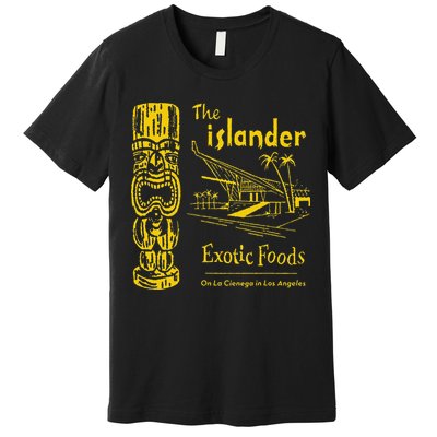 The Islander Los Angeles CA Vintage Tiki Bar Funny Premium T-Shirt