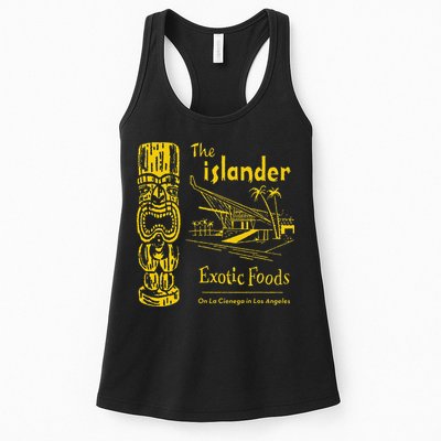 The Islander Los Angeles CA Vintage Tiki Bar Funny Womens Tank Top