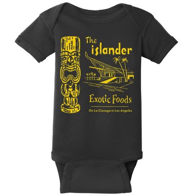 The Islander Los Angeles CA Vintage Tiki Bar Funny Baby Bodysuit