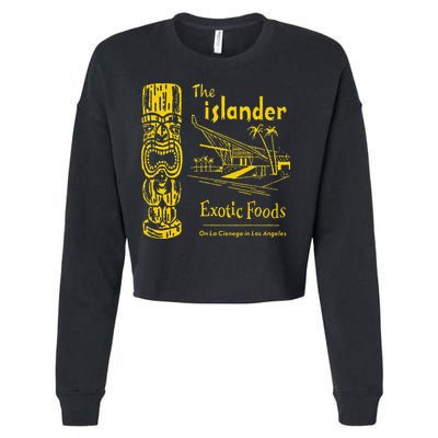 The Islander Los Angeles CA Vintage Tiki Bar Funny Cropped Pullover Crew