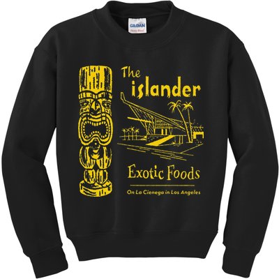 The Islander Los Angeles CA Vintage Tiki Bar Funny Kids Sweatshirt