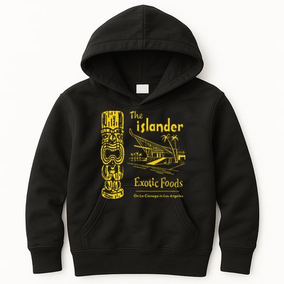 The Islander Los Angeles CA Vintage Tiki Bar Funny Kids Hoodie