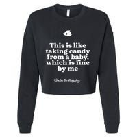 This Is Like Taking Candy From A Baby Which Is Fine By Me Shadow The Hedgehog Ho Cropped Pullover Crew