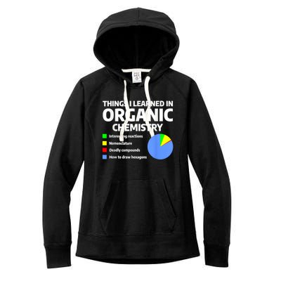 Things I Learned In Organic Chemistry Science Chemist Women's Fleece Hoodie