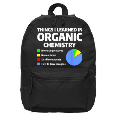 Things I Learned In Organic Chemistry Science Chemist 16 in Basic Backpack
