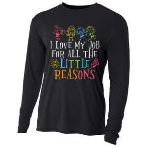 Teacher I Love My Job For All The Little Reasons Cooling Performance Long Sleeve Crew