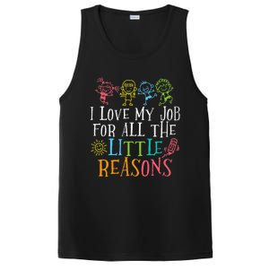 Teacher I Love My Job For All The Little Reasons PosiCharge Competitor Tank