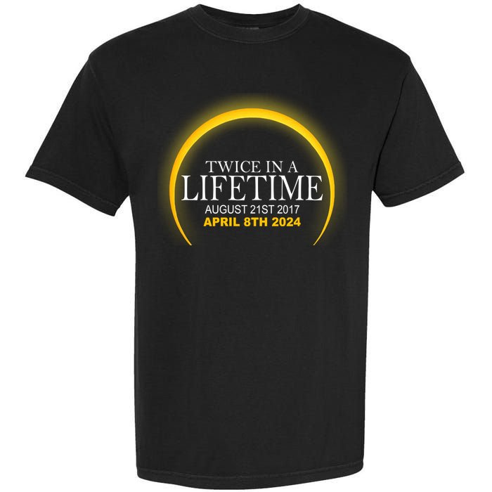 Twice In Lifetime 2024 Solar Eclipse Garment-Dyed Heavyweight T-Shirt