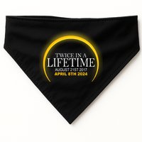 Twice In Lifetime 2024 Solar Eclipse USA-Made Doggie Bandana