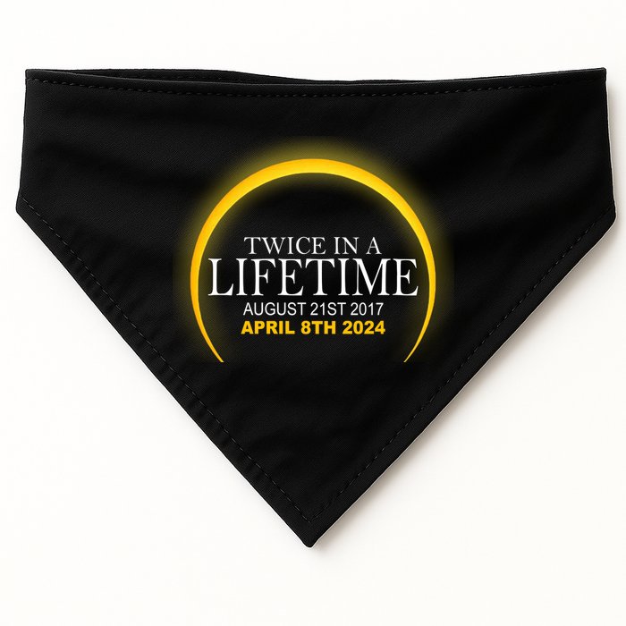 Twice In Lifetime 2024 Solar Eclipse USA-Made Doggie Bandana