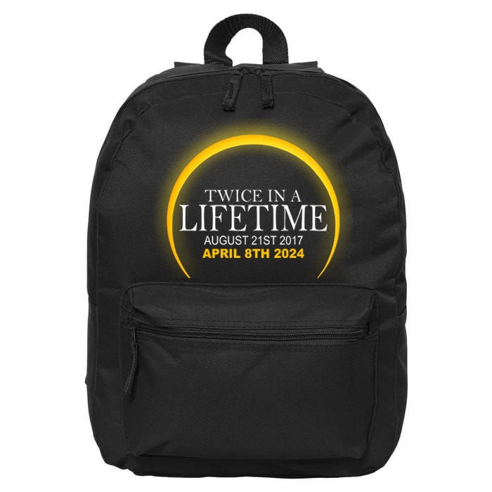 Twice In Lifetime 2024 Solar Eclipse 16 in Basic Backpack