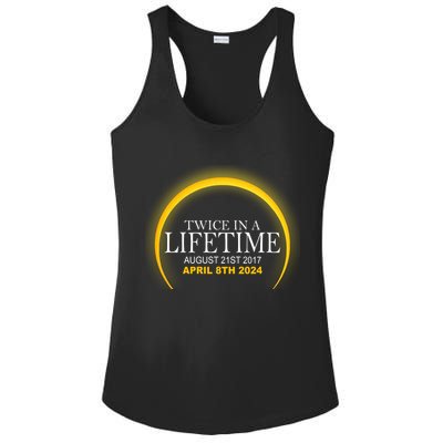 Twice In Lifetime 2024 Solar Eclipse Ladies PosiCharge Competitor Racerback Tank