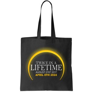 Twice In Lifetime 2024 Solar Eclipse Tote Bag