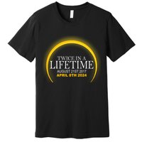 Twice In Lifetime 2024 Solar Eclipse Premium T-Shirt