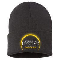 Twice In Lifetime 2024 Solar Eclipse Sustainable Knit Beanie