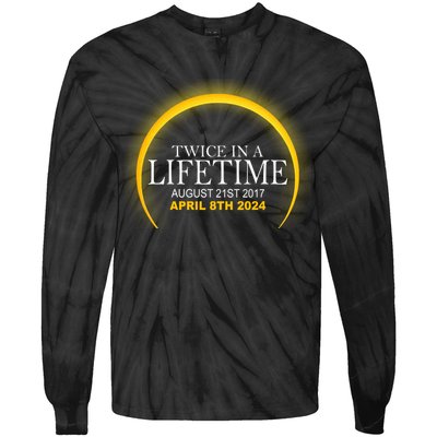 Twice In Lifetime 2024 Solar Eclipse Tie-Dye Long Sleeve Shirt