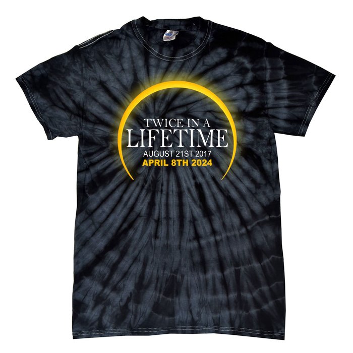 Twice In Lifetime 2024 Solar Eclipse Tie-Dye T-Shirt