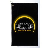 Twice In Lifetime 2024 Solar Eclipse Golf Towel