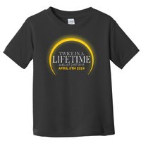 Twice In Lifetime 2024 Solar Eclipse Toddler T-Shirt