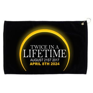 Twice In Lifetime 2024 Solar Eclipse Grommeted Golf Towel