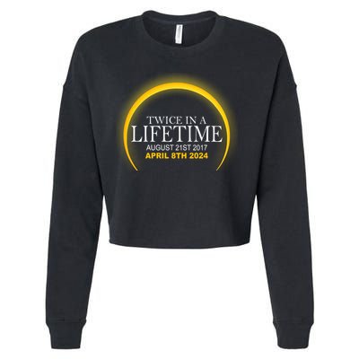 Twice In Lifetime 2024 Solar Eclipse Cropped Pullover Crew