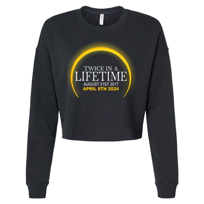 Twice In Lifetime 2024 Solar Eclipse Cropped Pullover Crew