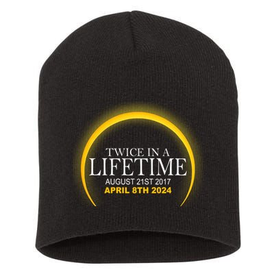 Twice In Lifetime 2024 Solar Eclipse Short Acrylic Beanie