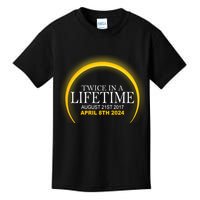 Twice In Lifetime 2024 Solar Eclipse Kids T-Shirt