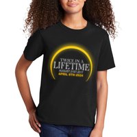 Twice In Lifetime 2024 Solar Eclipse Kids T-Shirt